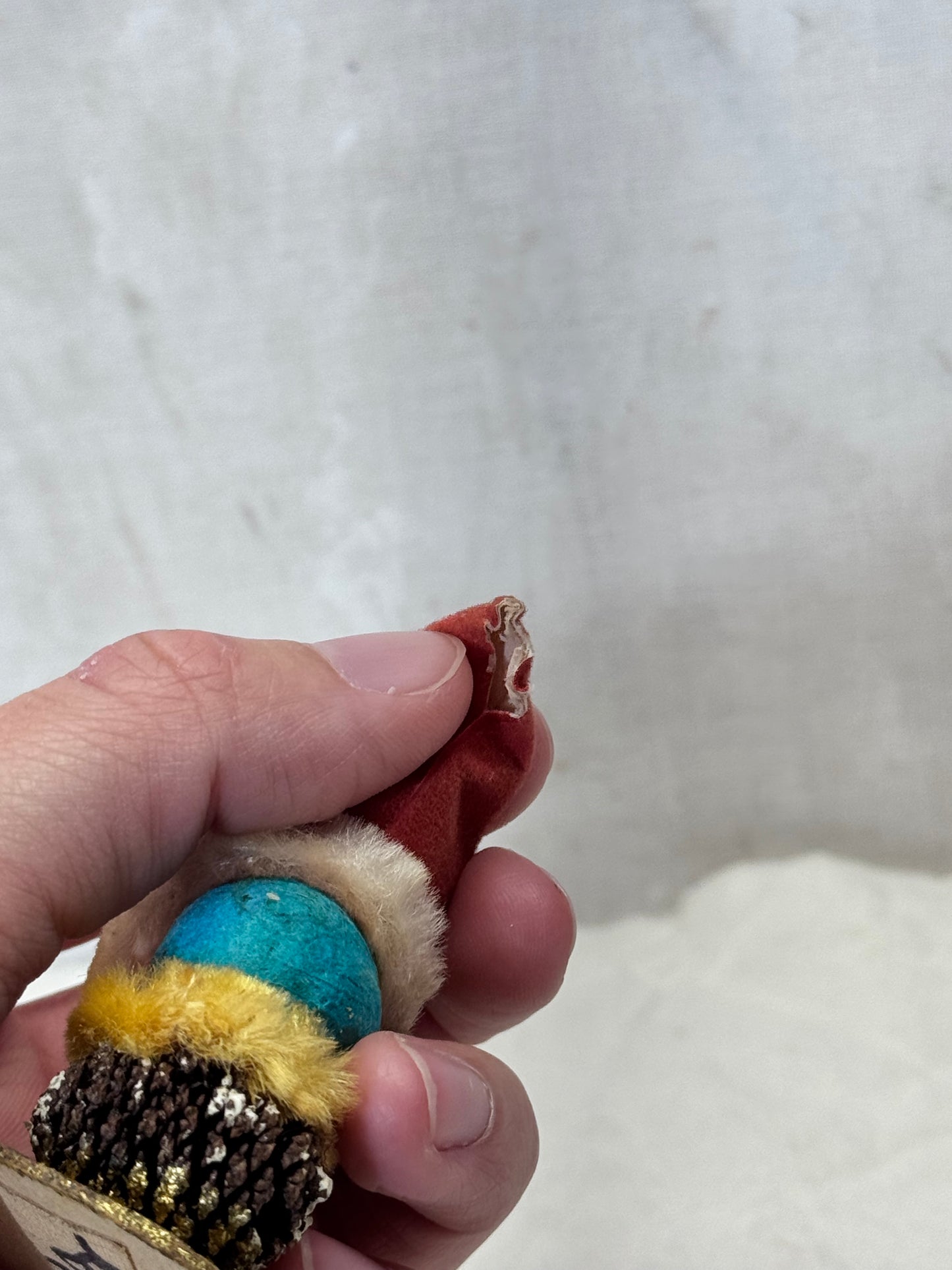 Elf Pixie Gnome Pinecone Christmas Vintage #1881