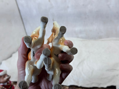 International Peace Garden Deer Figurines Japan Vintage #1986