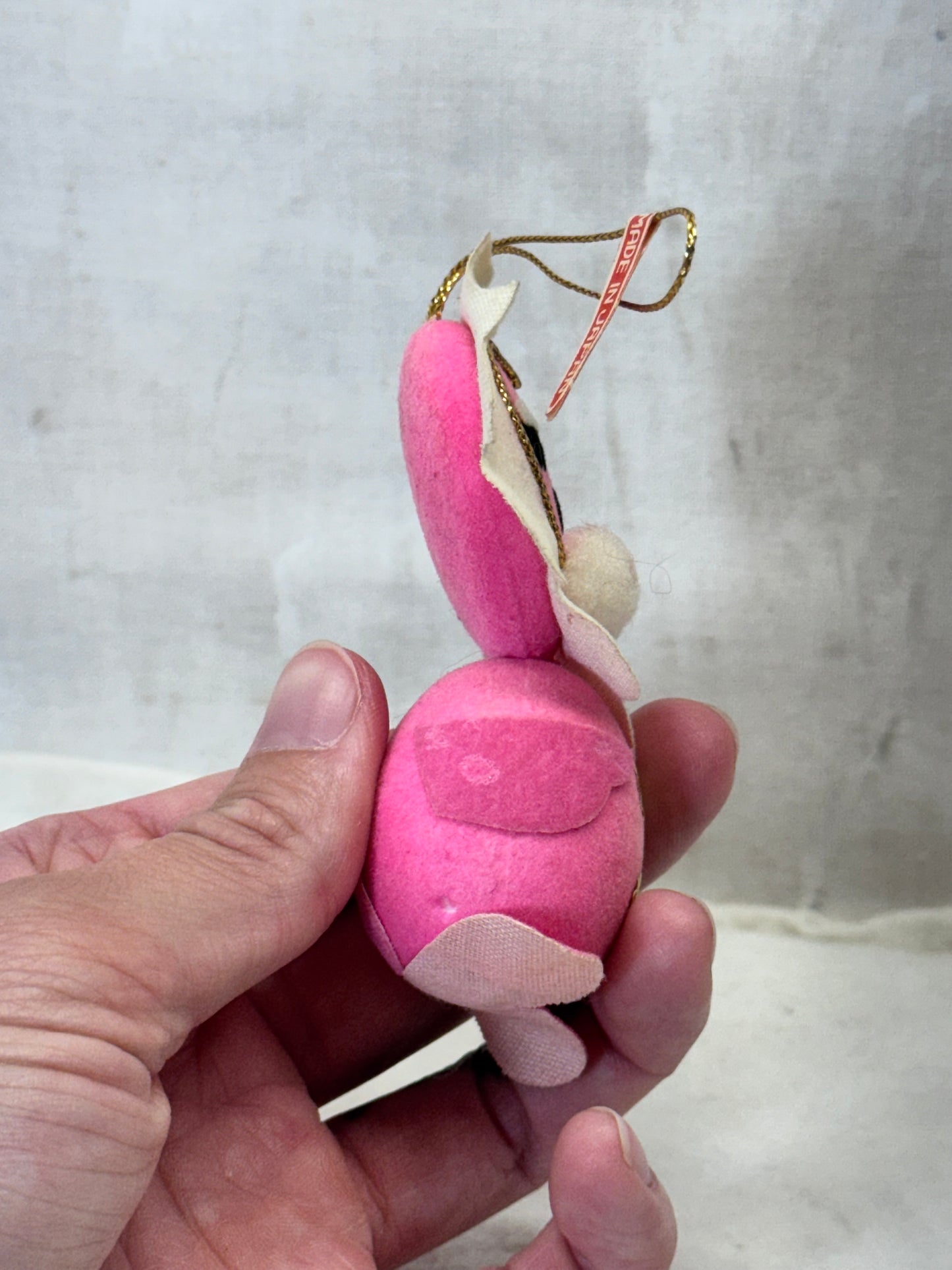 Pink Figurine Felted Japan Christmas Ornament #2003