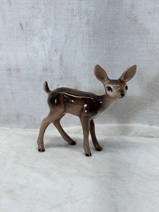 Mini Deer Figurine Christmas Vintage #1993