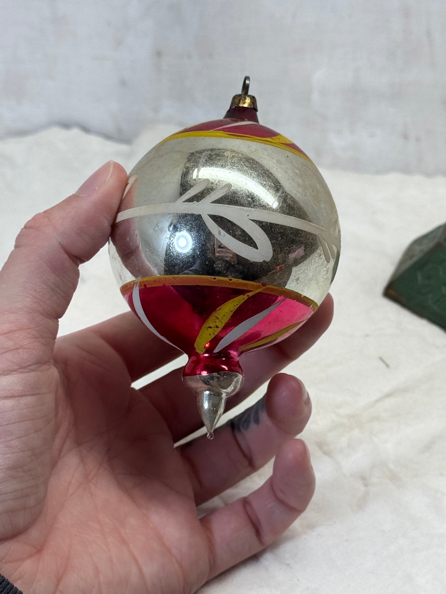 Vintage Glass Christmas Ornament #1797