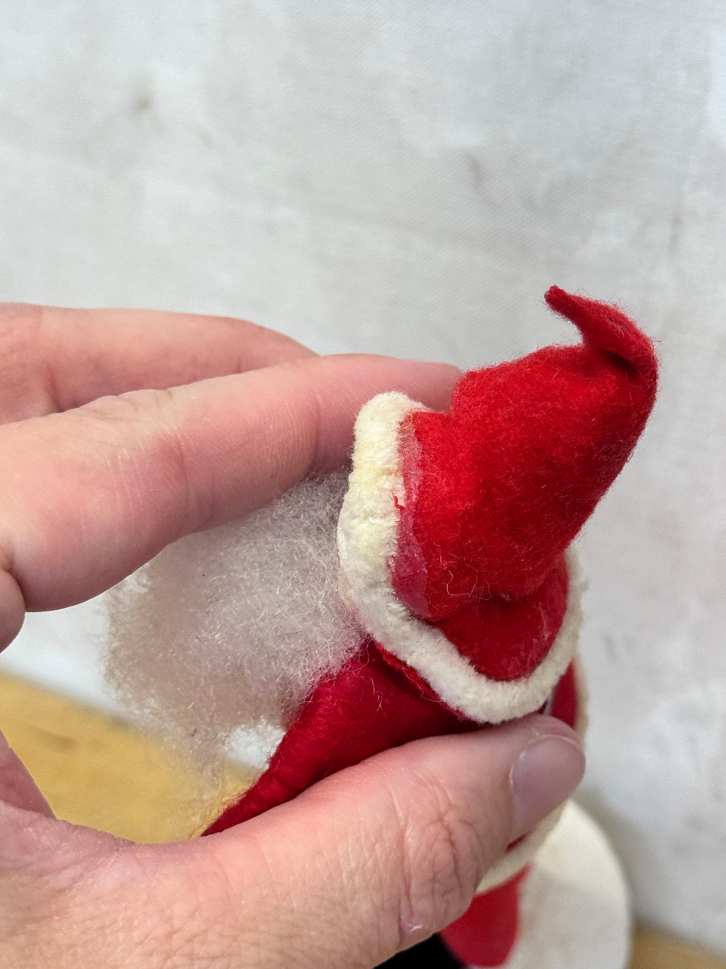 Vintage Putz Santa w Candle & missing Bell Japan #1681