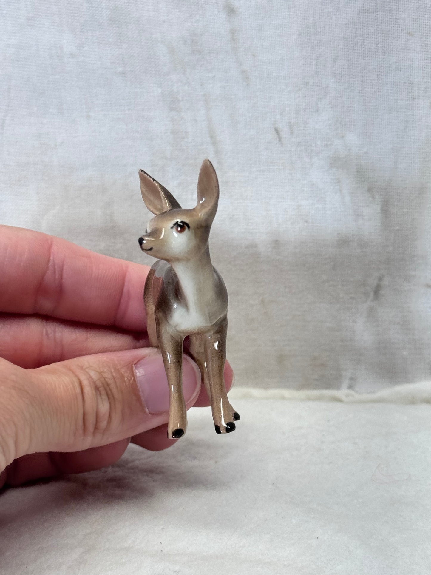 Mini Deer Figurine Christmas Vintage #1993