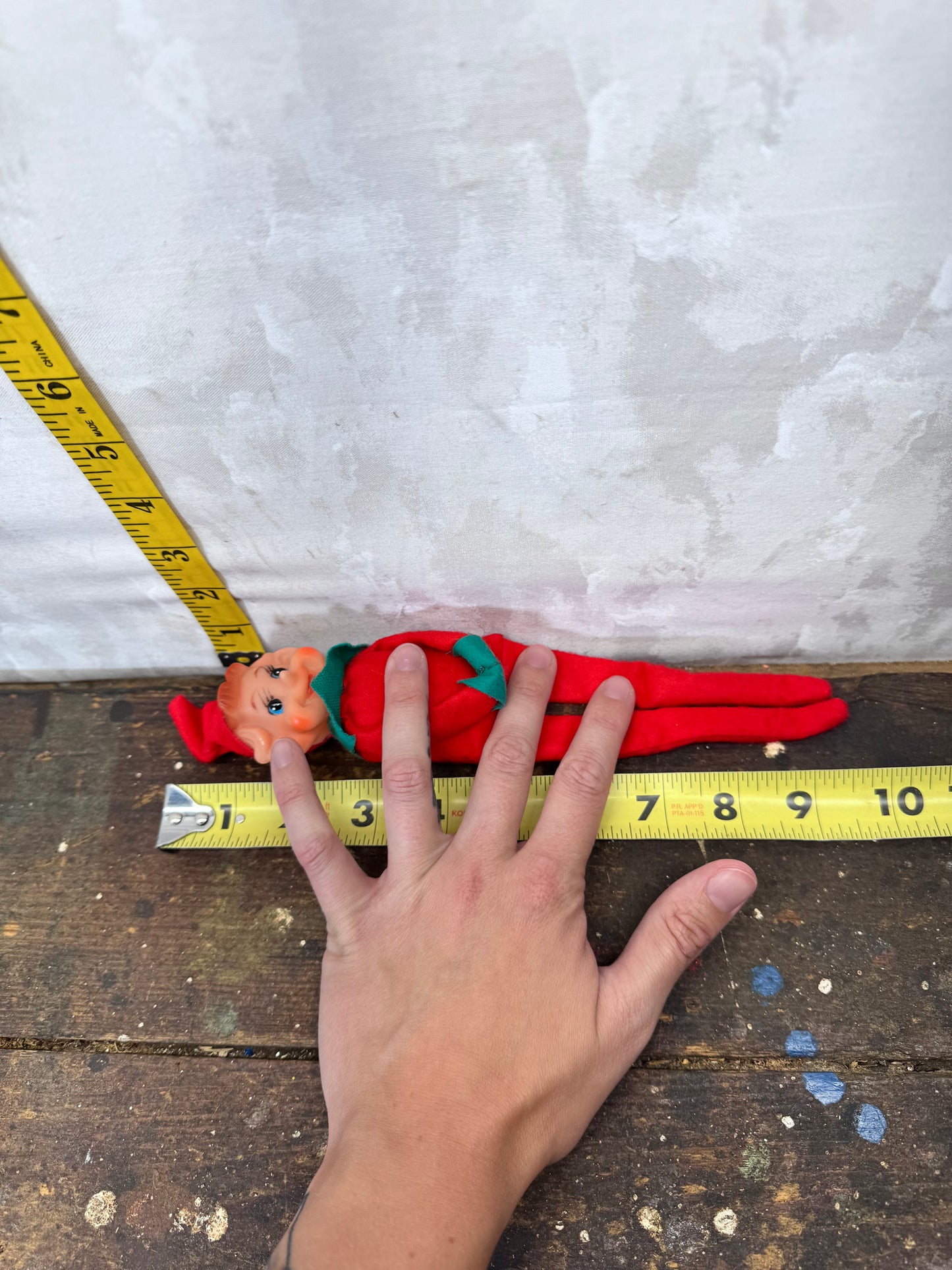 Japan Red Knee Hugger Elf Vintage #1706