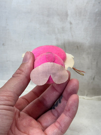 Pink Figurine Felted Japan Christmas Ornament #2003