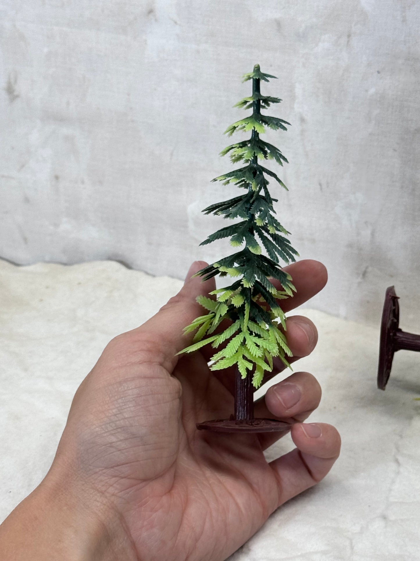 Vintage Plastic Christmas Pine Trees #1739