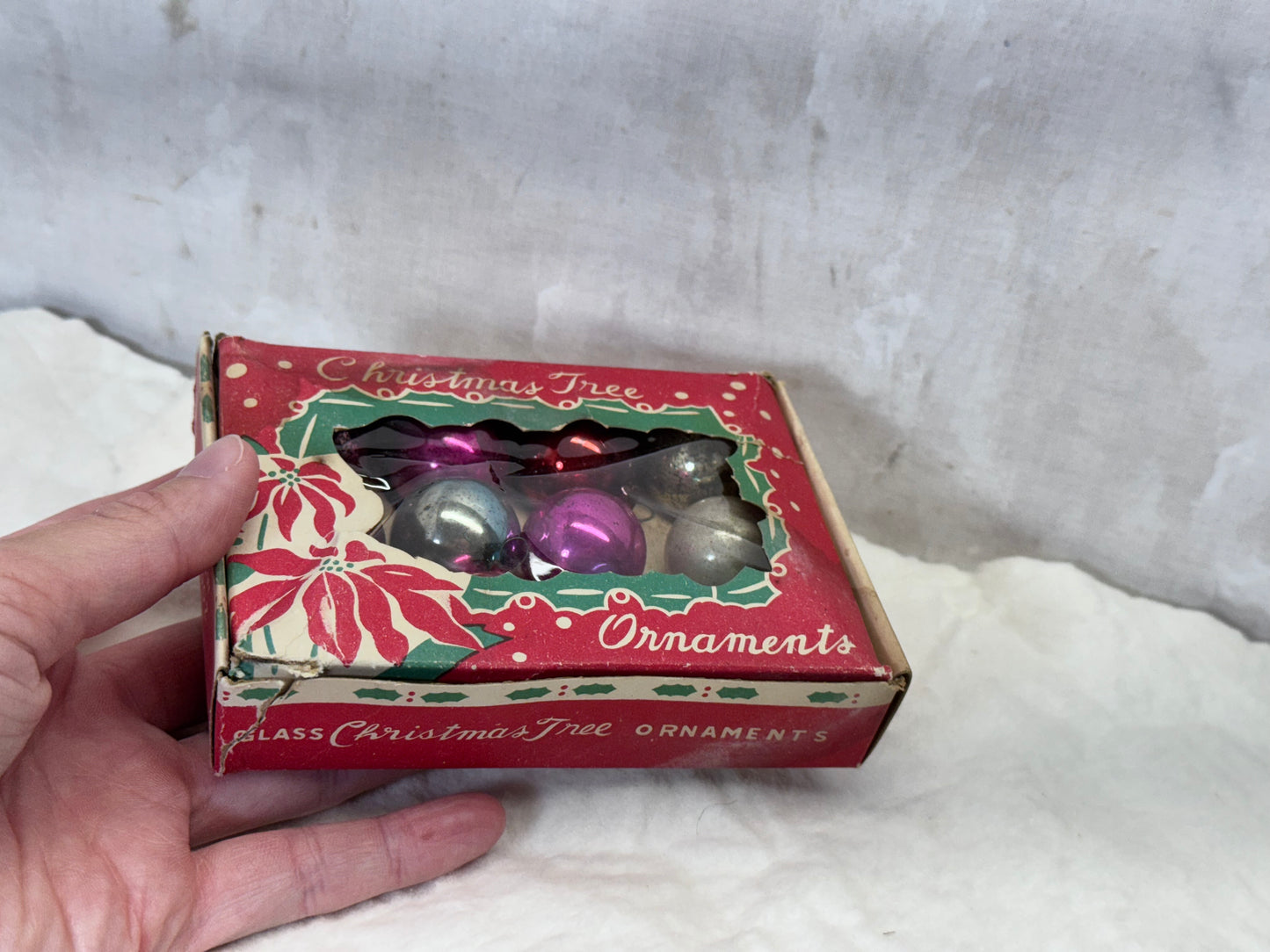 Mini Christmas Tree 12 Japan Ornaments Vintage #2208