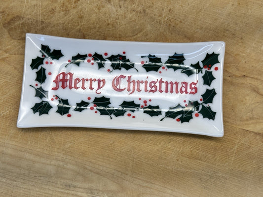 Merry Christmas Dish NOS Vtg# 1441