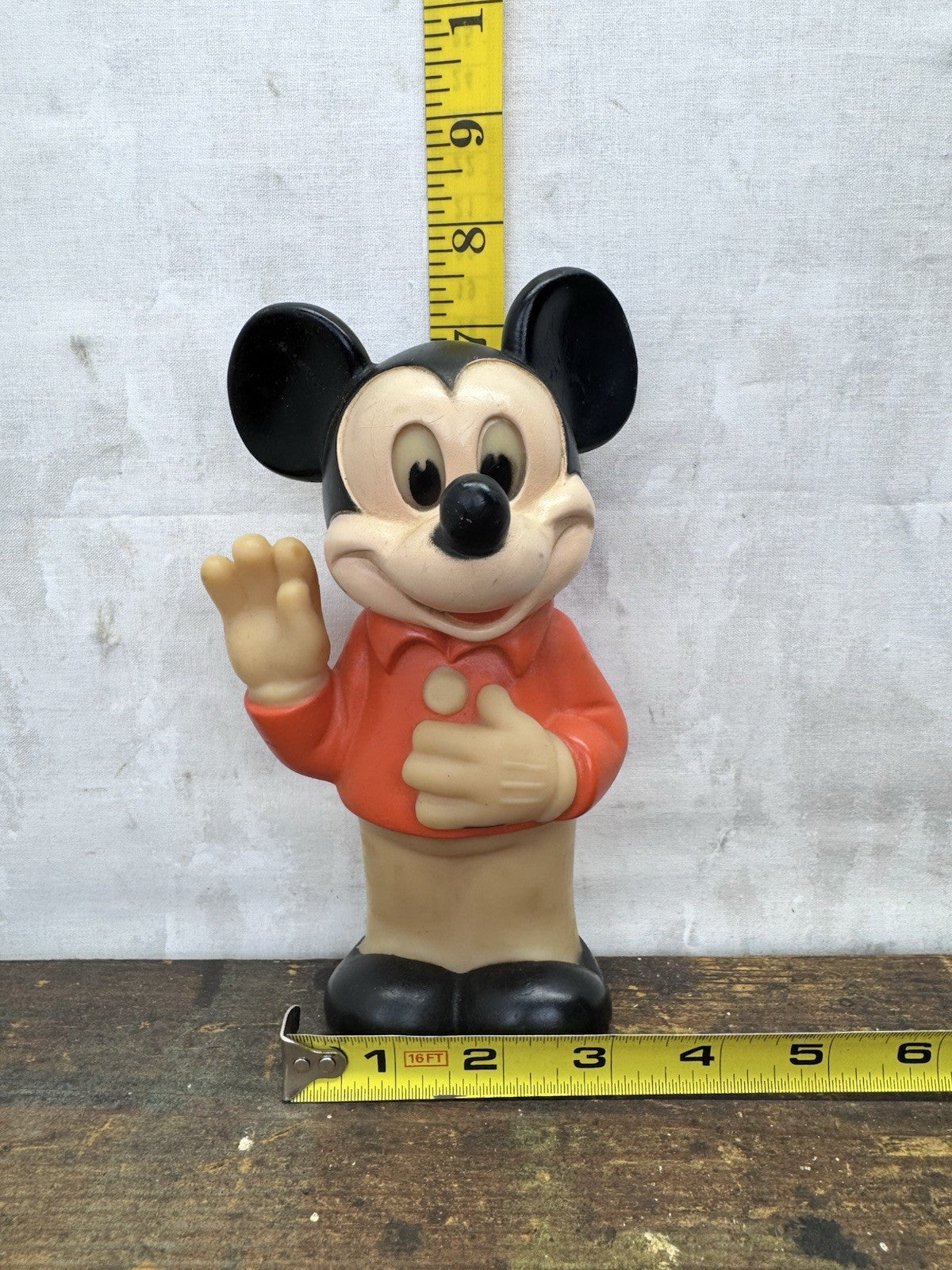 1978 Mickey Mouse Squeeze Toy by Gabriel Cbs Toys #1178