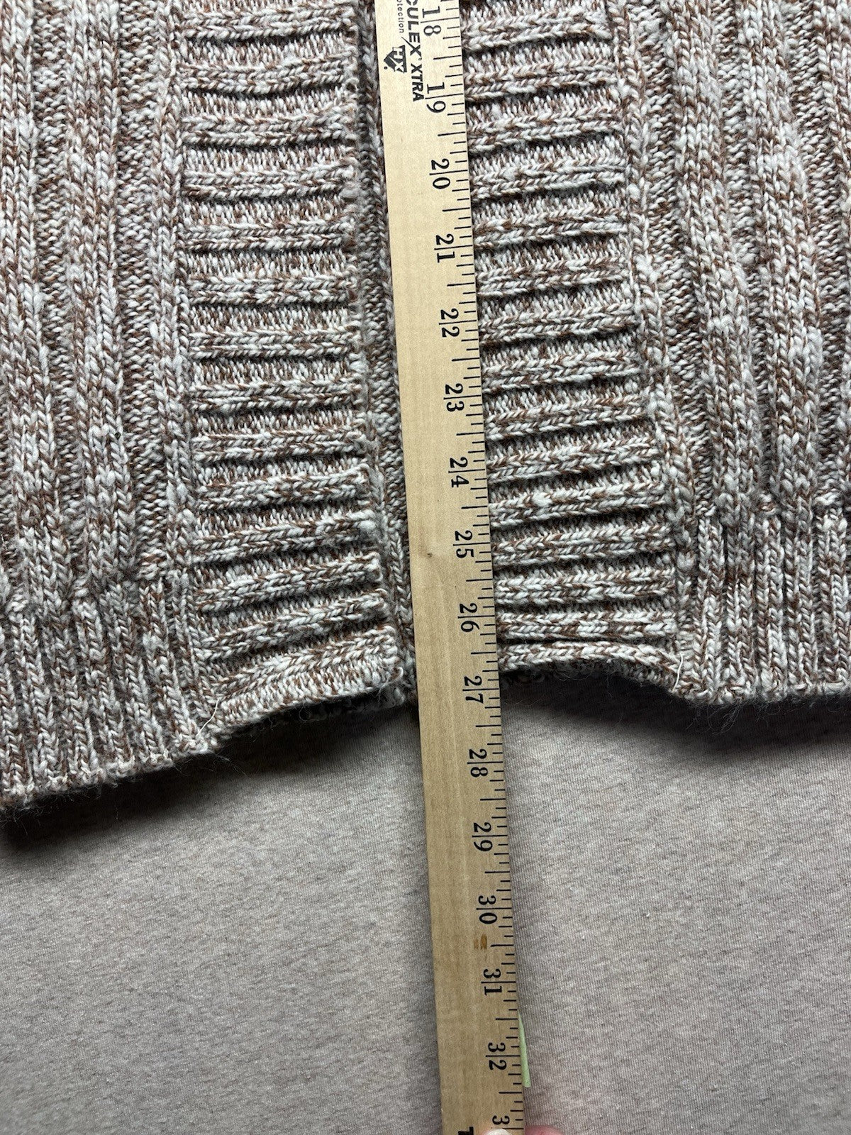 1960s, 70s Grandpas Kings Road Brown Cardigan Sweater