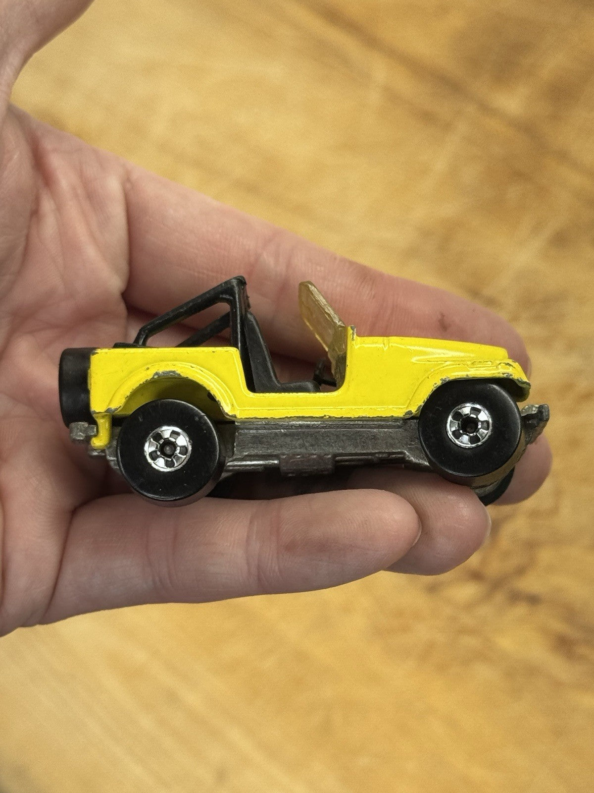 Vintage 1981 Mattel Hot Wheels Yellow CJ-7 Jeep #1235