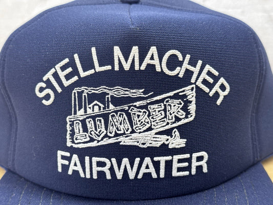 Stellmacher Fairwater Wisconsin Vintage SnapBack Hat NOS #S-1523