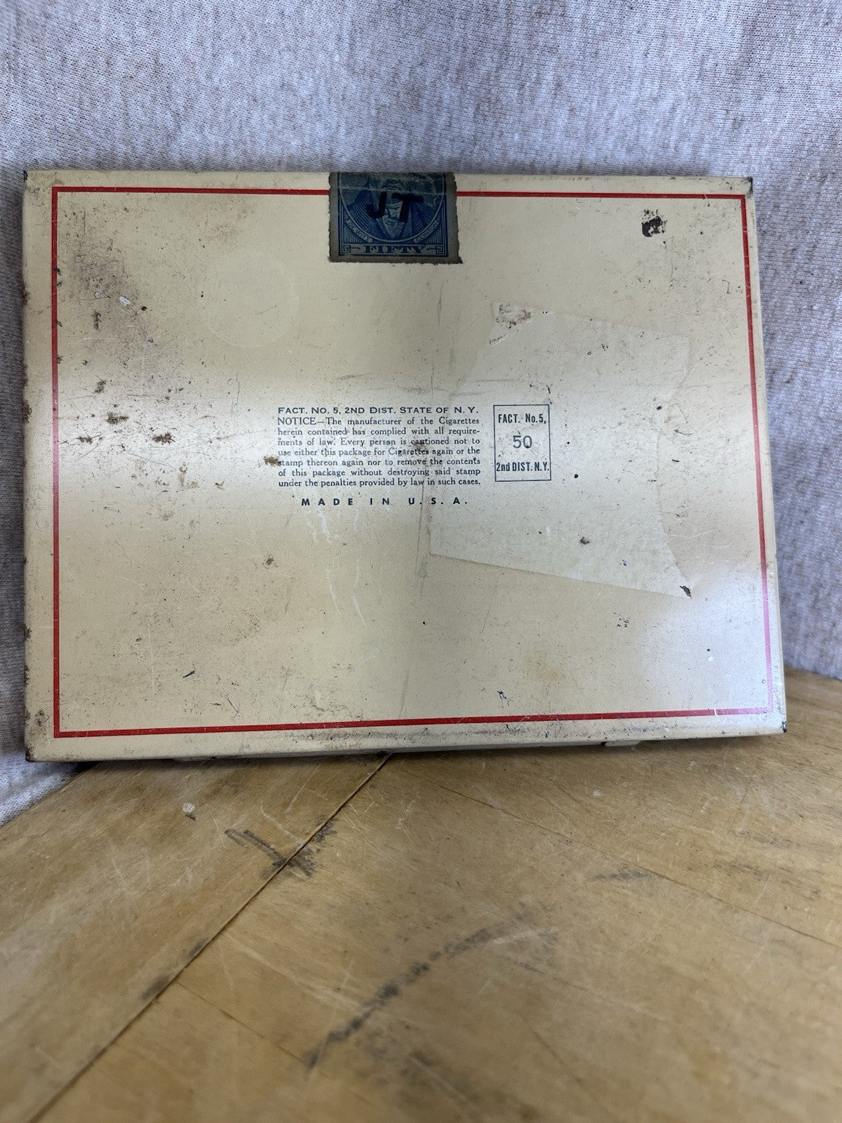 Benson & Hedges Vintage Empty Cigarette Tin