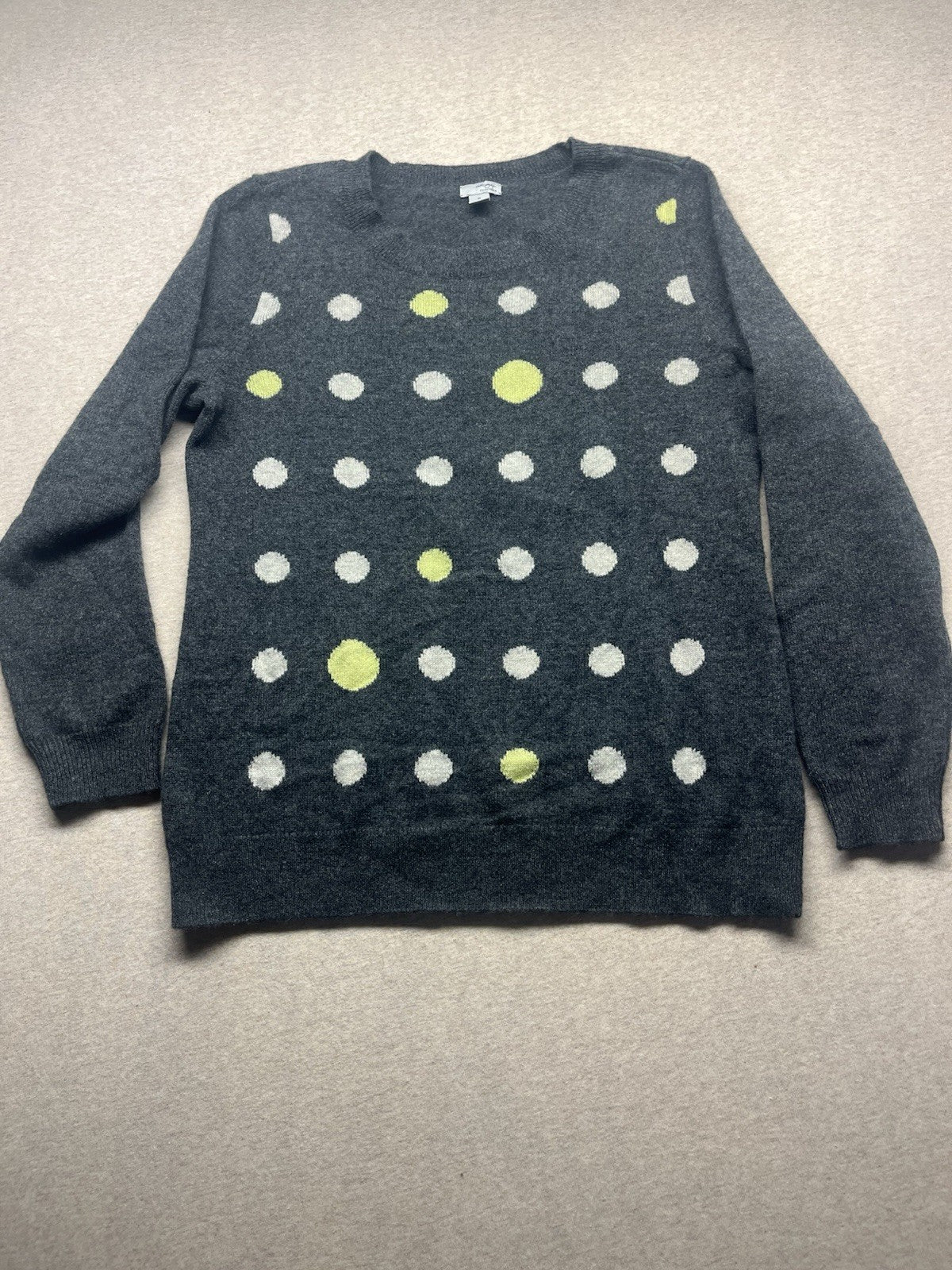 Haloger Women’s Cashmere Medium Petite Grey Sweater