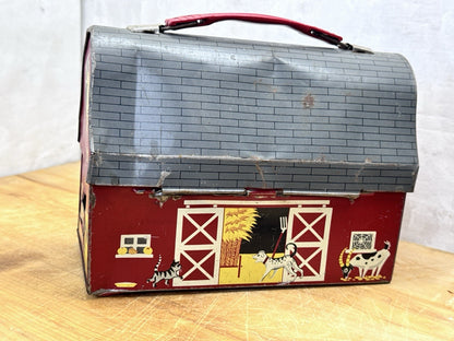 Barn Lunch Box Vintage #1162