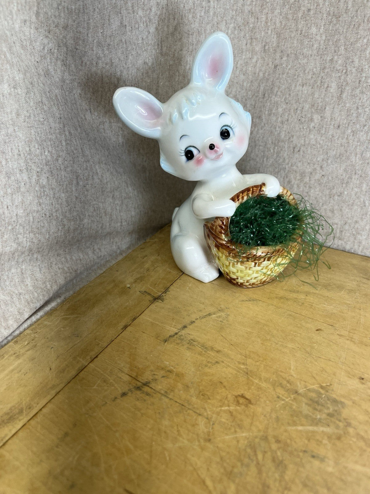 Norcrest Vintage Easter Rabbit W/basket