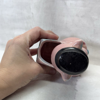 Pig Hat Planter Vase Pot Vintage 