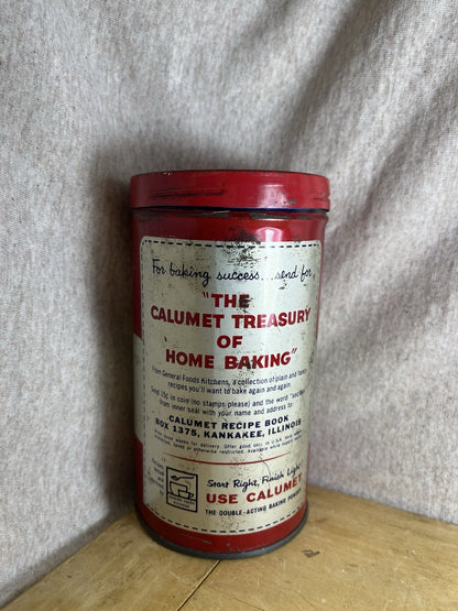 calumet baking powder tin Vintage Empty 