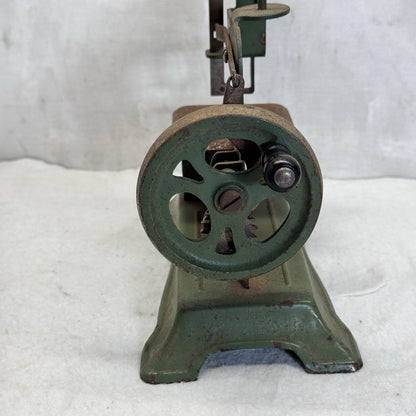 Child’s Metal Vintage Green Sewing Machine