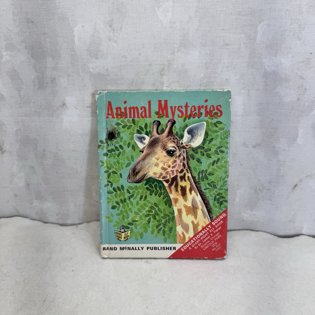 Animal Mysteries Start Right Elf Book Rand McNally Vintage Children’s Book