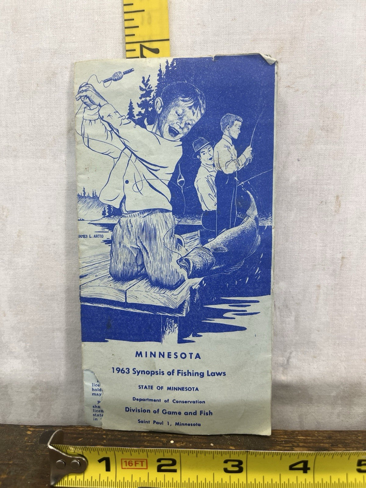 Minnesota 1963 Fishing Laws Pamphlet 