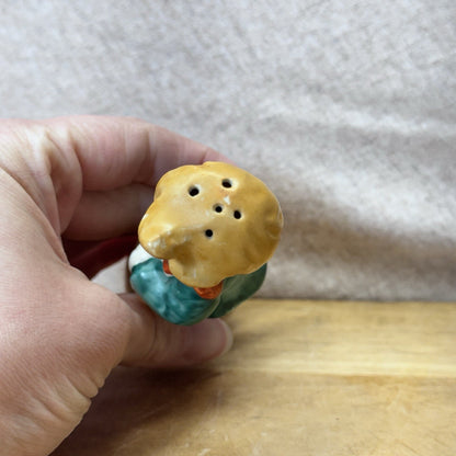Boy With Horse Toy Figurine Salt Pepper Shaker Japan Vintage
