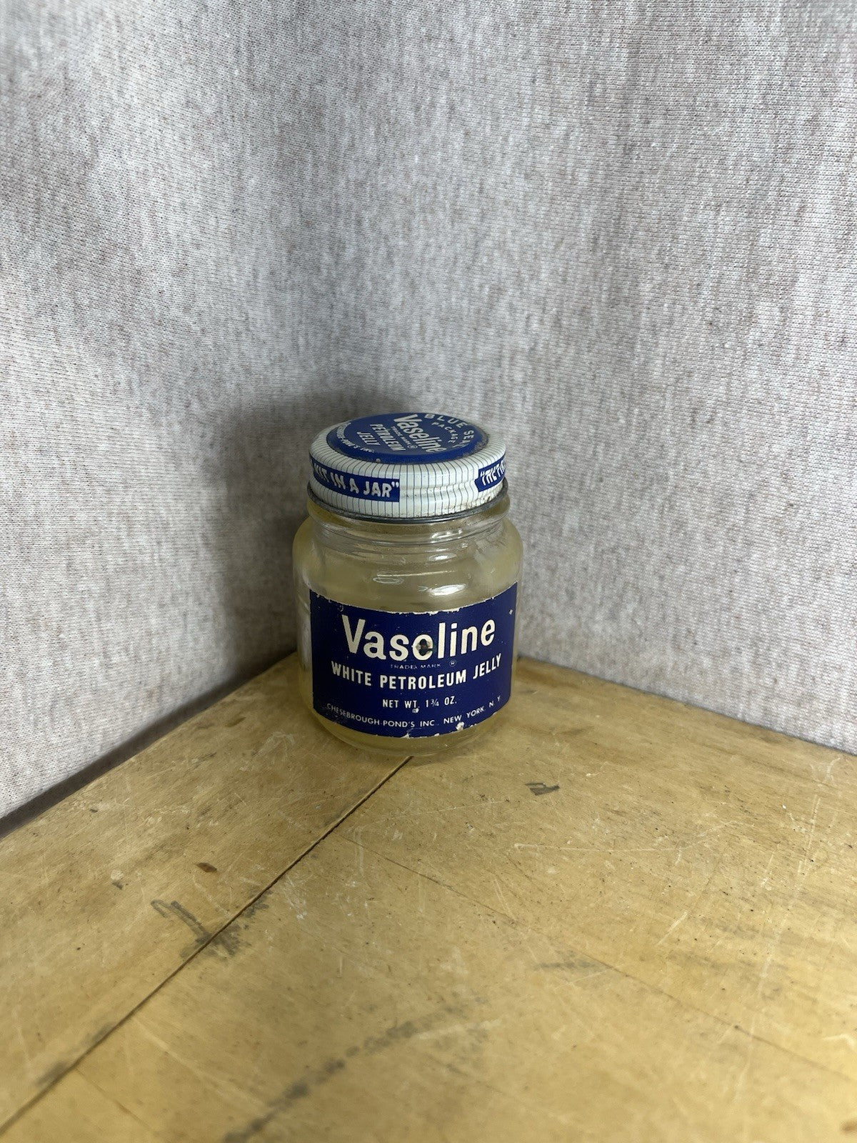 Vintage Vaseline 1 3/4oz Empty Jar