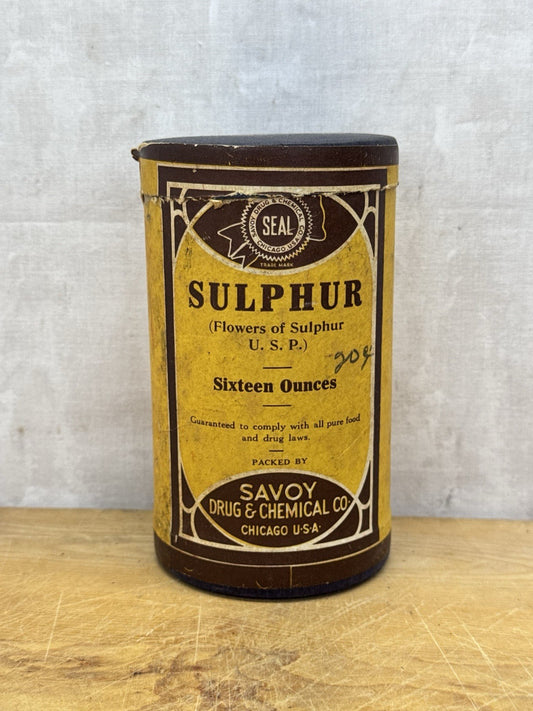 Savoy Drug & Chemical Co Container Empty Antique #1177