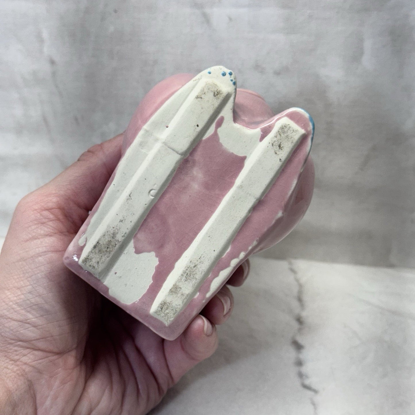 Pig Hat Planter Vase Pot Vintage 