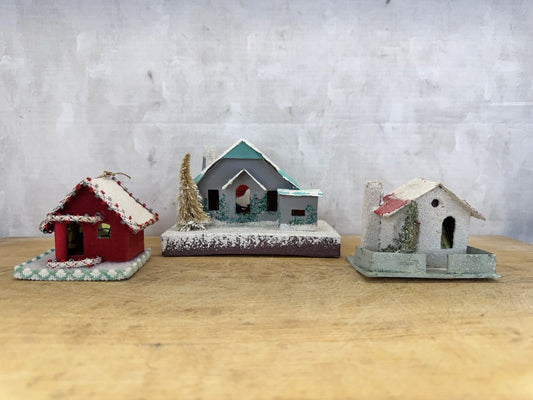 3 Japan PUTZ Houses #1027