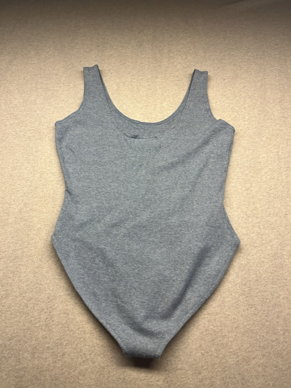 1990s Women’s Blue Sleeveless Knit Body Suit