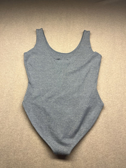 1990s Women’s Blue Sleeveless Knit Body Suit