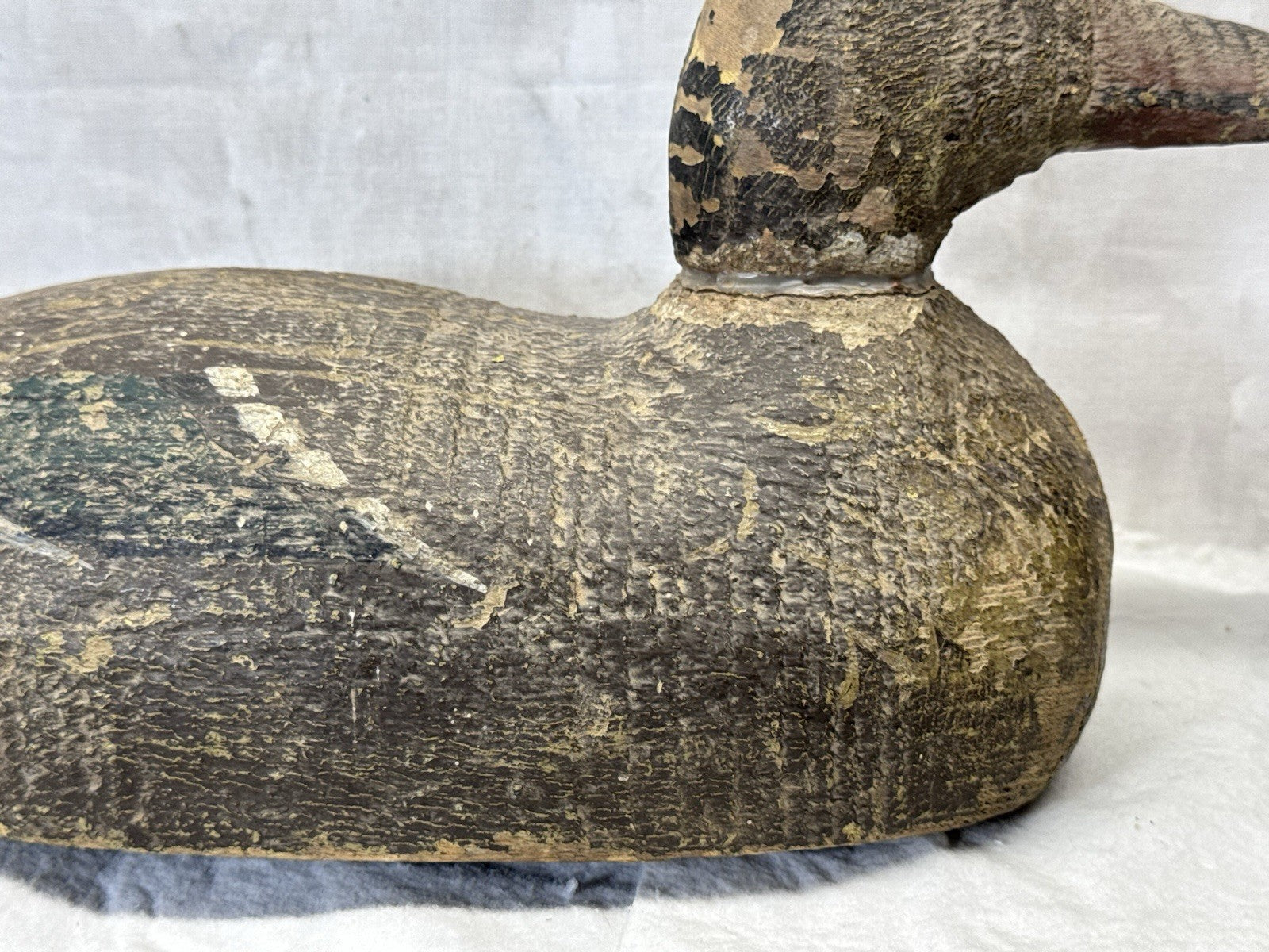 Vintage Wooden Hunting Duck Decoy 