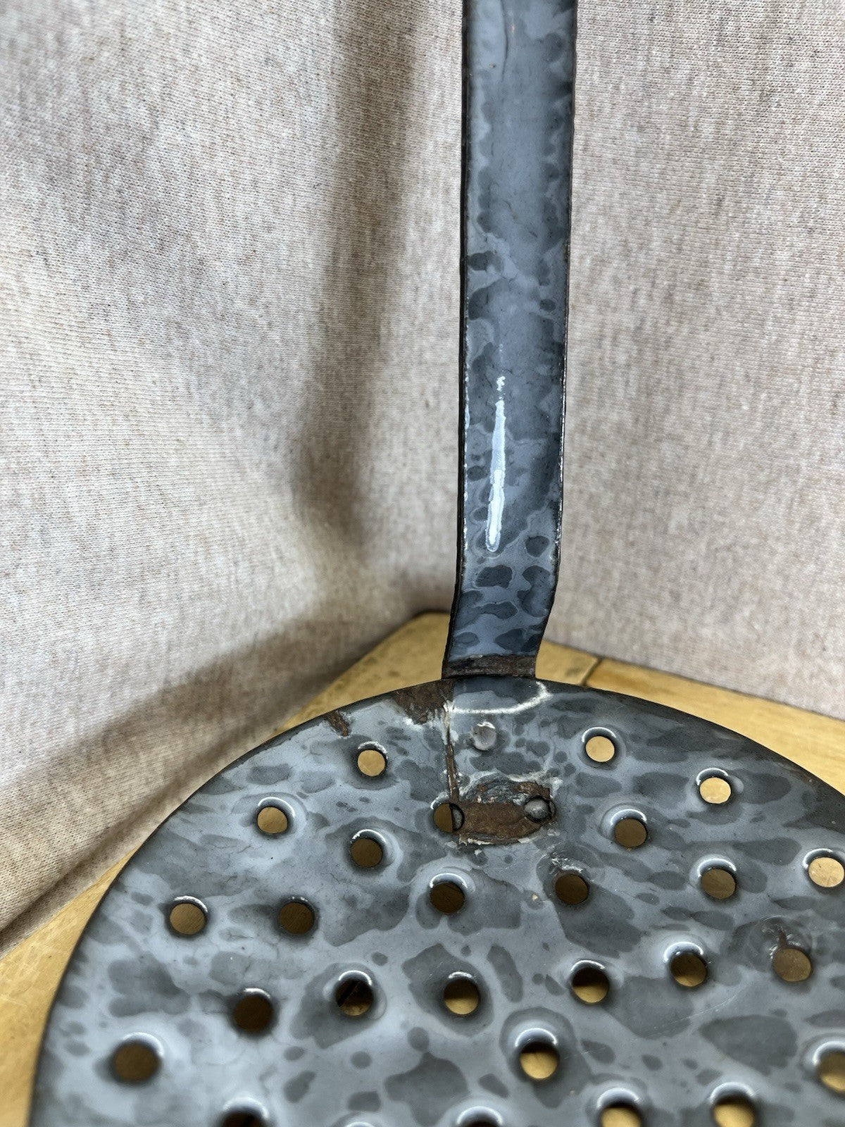 Grey Enamel Strainer 