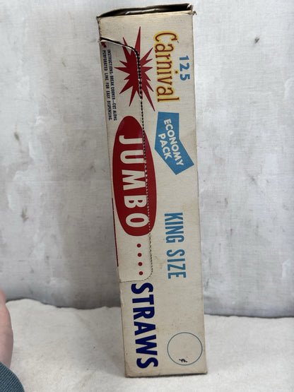 Carnival Jumbo Straws Vintage Box With Straws