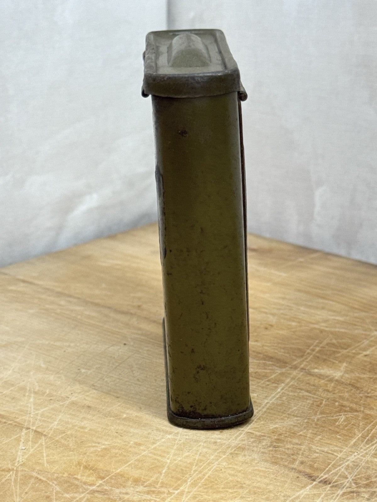 WWII Medical Metal Tin Green Vintage #1201