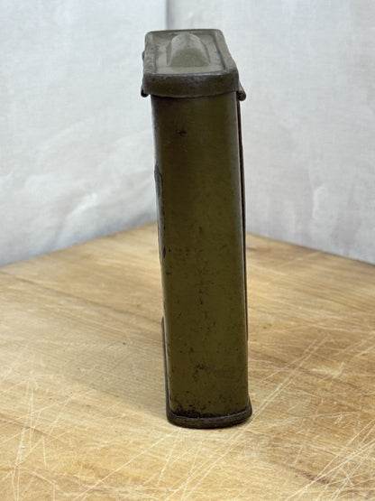 WWII Medical Metal Tin Green Vintage #1201