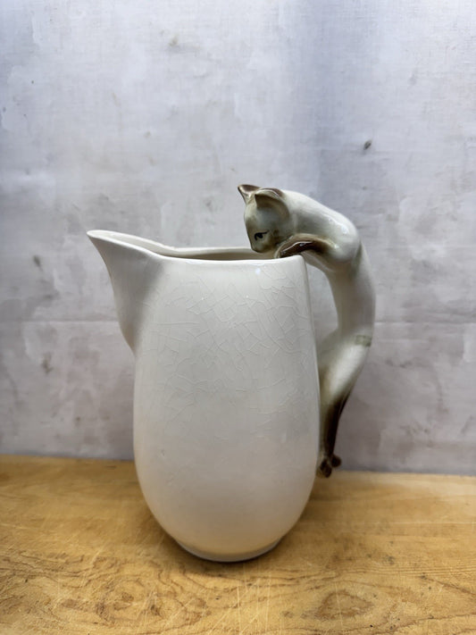 Vintage Siamese Cat Pitcher #1080