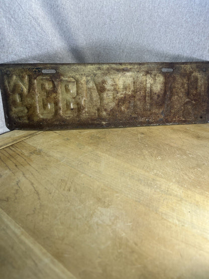 1926 Wisconsin License Plate 116-499