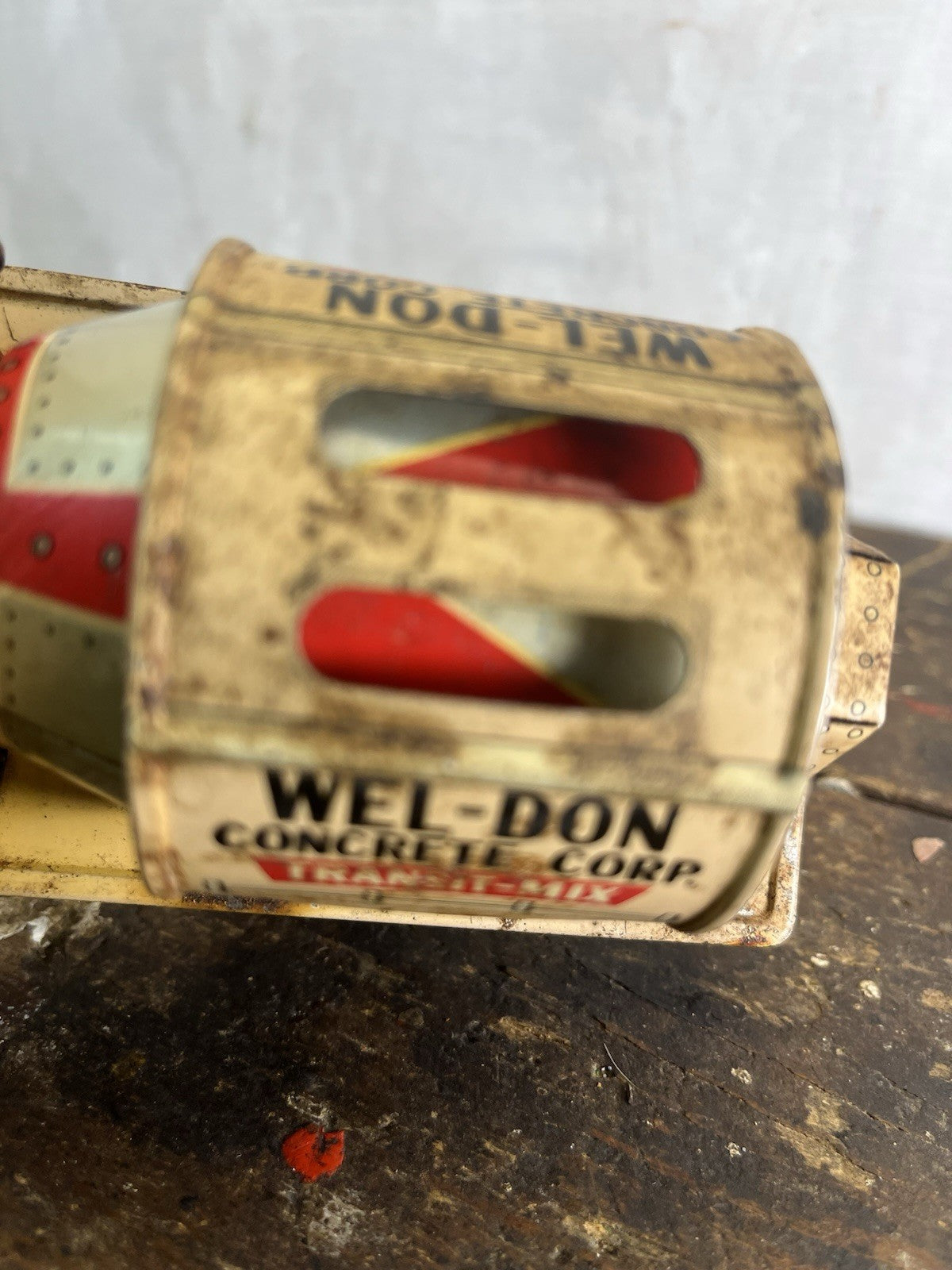 Tin Litho Cement Truck Non Working