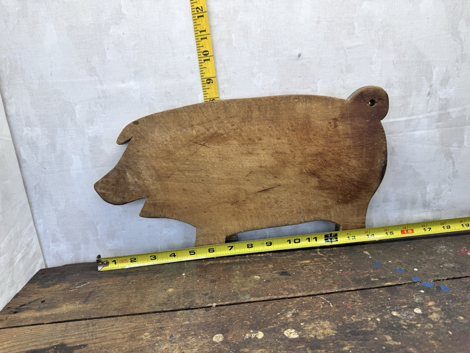 Vintage Pig Cutting Board #1069