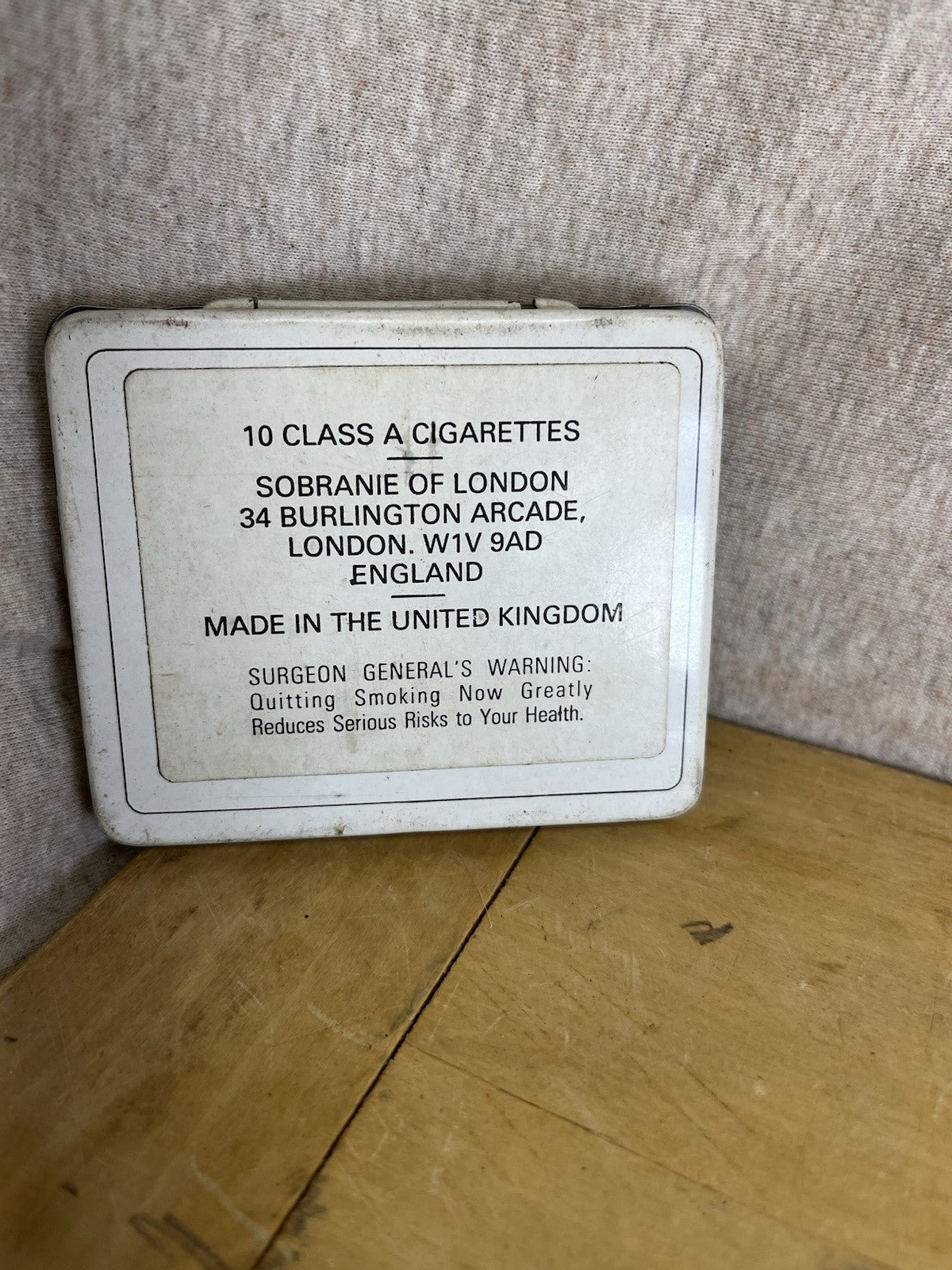 Balkan Empty Sobranie Cigarette Tin