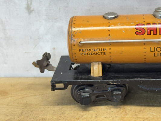 Vtg Lionel Lines Shell 1680 Orange Tank Train Car #S-1598