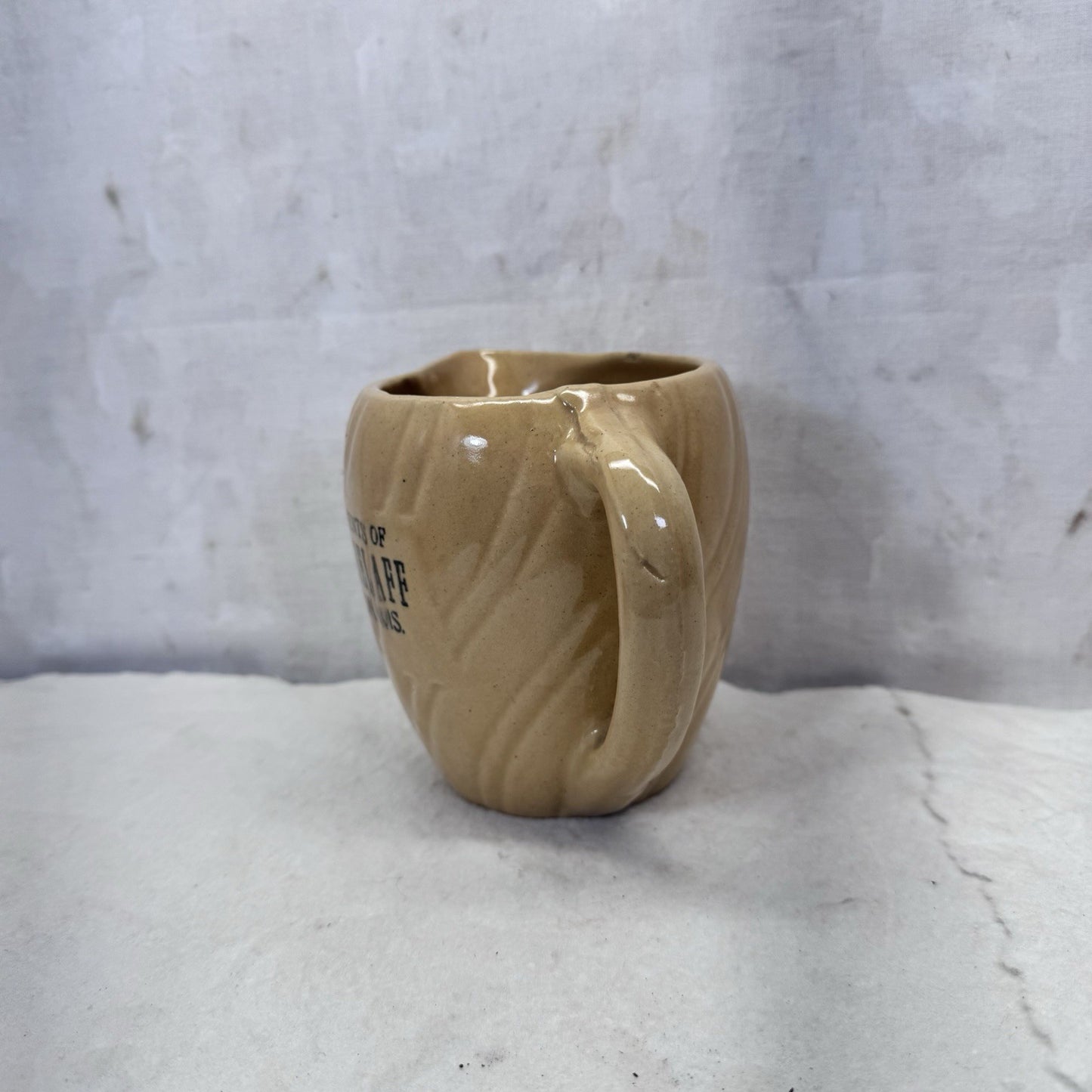 Paul Sielaff Shiocton Wisconsin Stoneware Pitcher Vintage Advertising