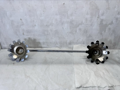 Ornate Metal Towel Bar Vintage