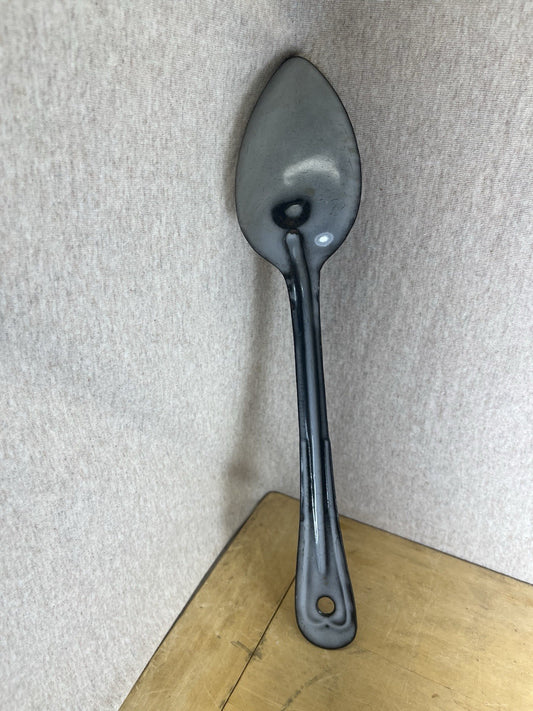 Grey Enamel 12” Spoon
