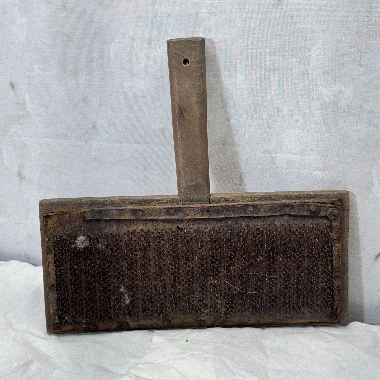 Hand Wooden Wool Carders Wool Carding Antique