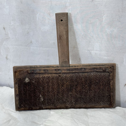 Hand Wooden Wool Carders Wool Carding Antique