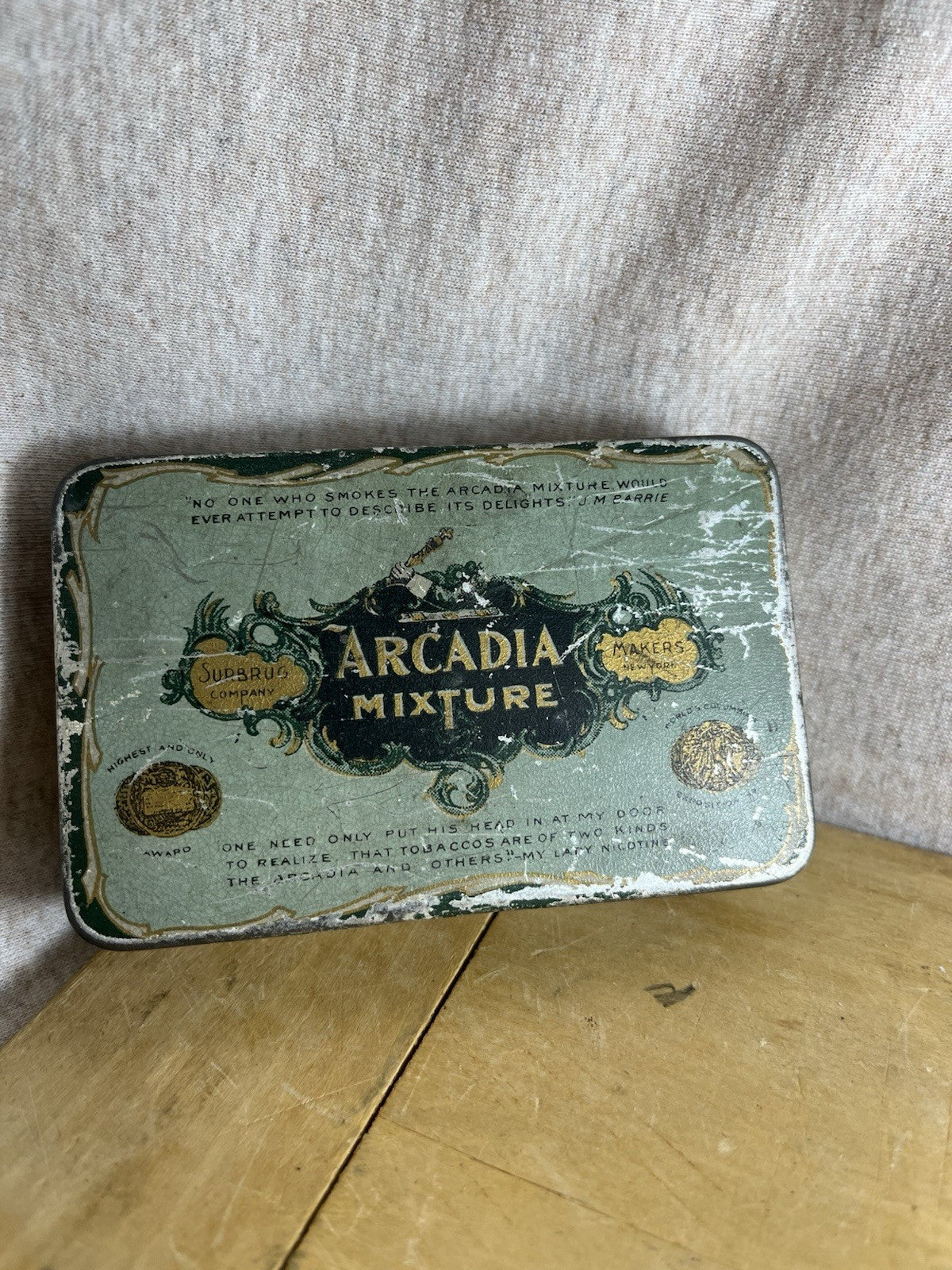 Arcadia Mixture Empty Vintage Tobacco Tin
