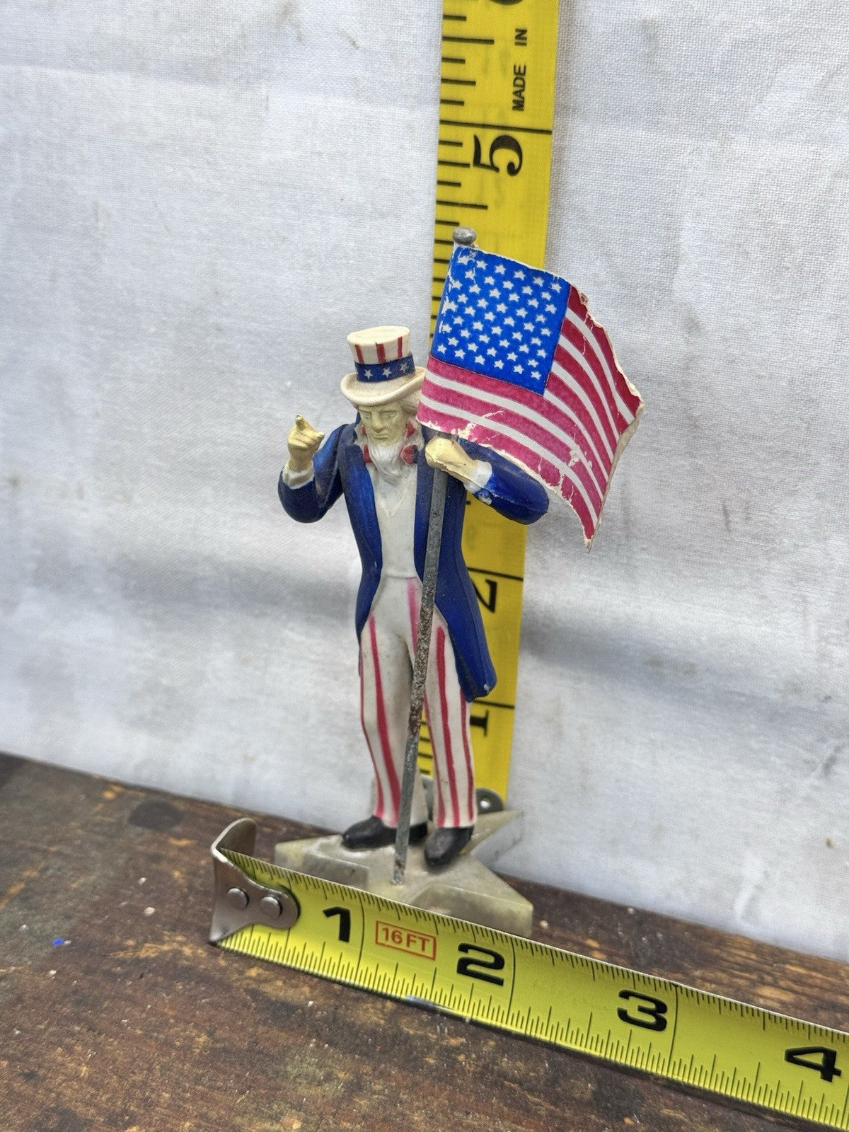 Patriotic Uncle Sam Figurine Vtg Japan #1438